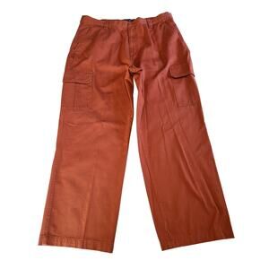 Vintage CHAPS Ralph Lauren Orange Cargo Chino  Pants Men's Size 38 x 30 2535